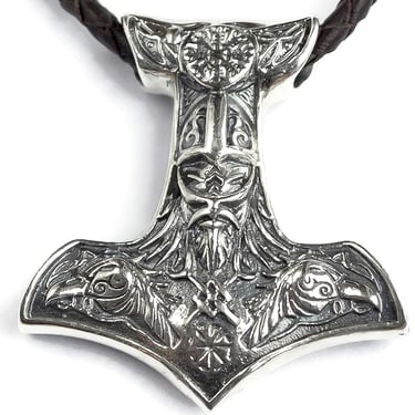 Viking Pendant Necklace. Nordic Style Men Jewelry