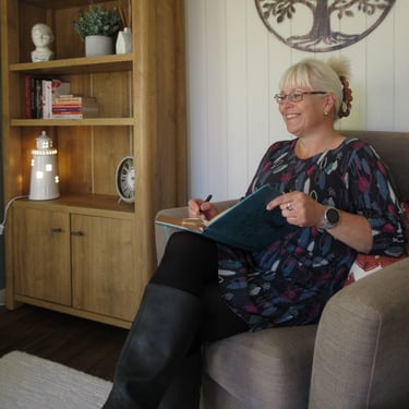 Sally Adams, counselling therapy room