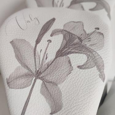 couvre-bois de golf personnalisé avec un dessin d'un proche