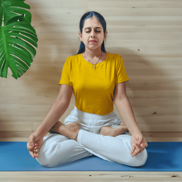 yognilay-pune-a girl sitting on pranayam pose