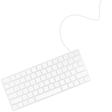 A white keyboard.