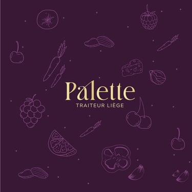 Palette - traiteur Liège - identité visuelle par Soleado studio