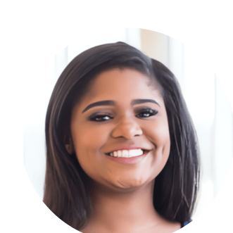 a woman with a smile on her face