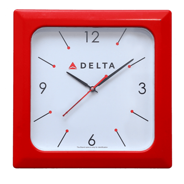 Square 11 inch wall clock