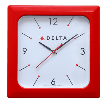 Square 11 inch wall clock