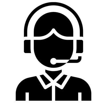 Icon of a call centre worker