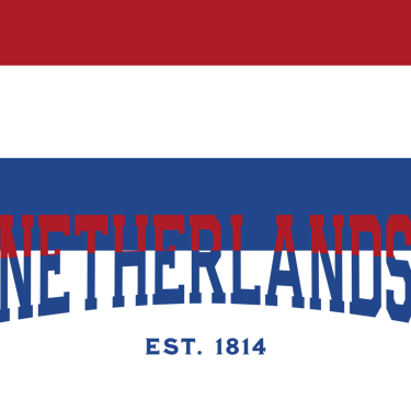 a red, white and blue logo with the word,'the word, and