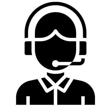 Icon of a call centre worker