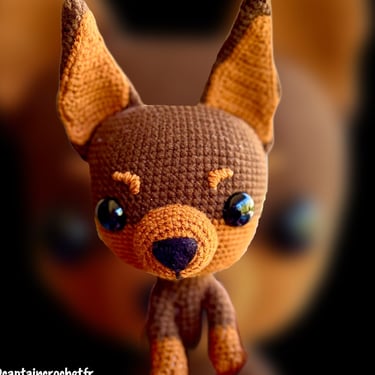 dog chien crochet chihuahua amigurumi pattern patron captain crochet France 