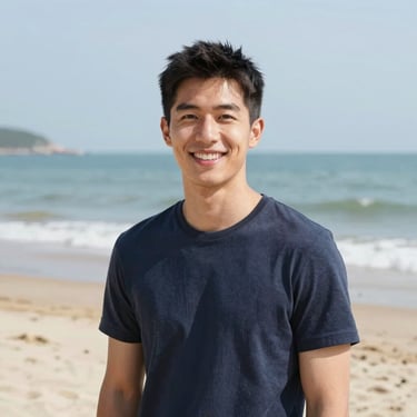 man standing near balcony