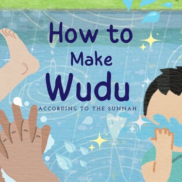 how to make wudu for kids book