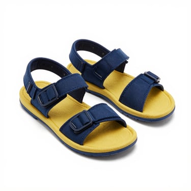 High-quality commercial product shot of comfortable casual sandals, clean studio lighting