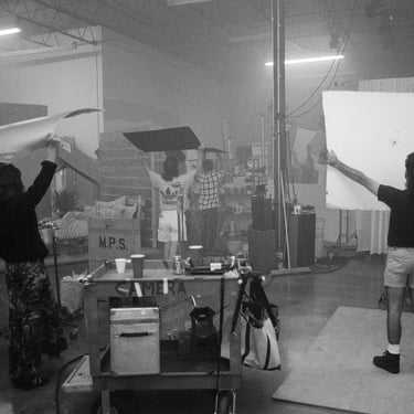 Studio foggy ghost scene