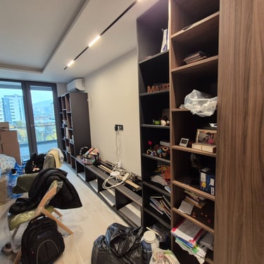 всекидневна в процес на обзавеждане с мебели по поръчка – BrosMebel