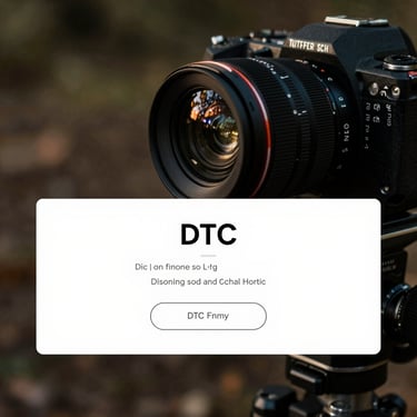 High-fidelity square screenshot of a minimalist DTC landing page hero section showing clear typographic hierarchy.