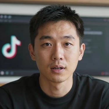 High-fidelity screenshot of a UGC creator speaking directly to the camera, native TikTok UI elements faintly visible, warm natural lighting, crisp details.