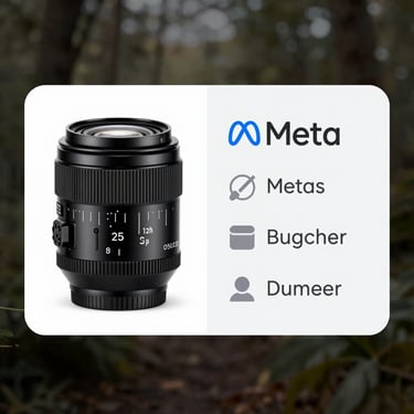 High-fidelity square screenshot of a Meta ad showing a clean split-screen layout comparing product benefits.