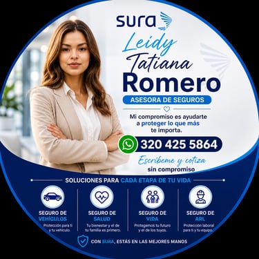Tatiana romero asesora de seguros Sura 