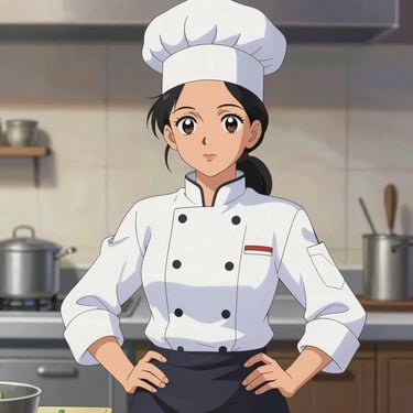 Smiling woman holding a basket of fresh organic vegetables in a sunny kitchen.