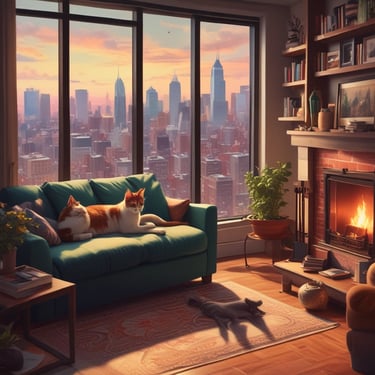 Bright living room with modern inventory