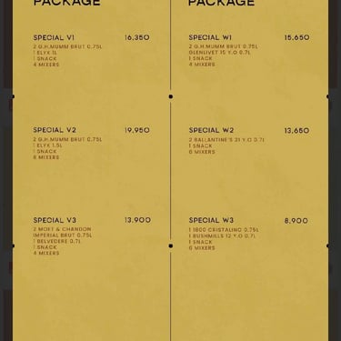 Zion Sky Lounge & Dining Menu Page 3 Ho Chi Minh Vietnam Saigon
