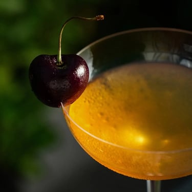 Zion Sky Lounge & Dining Ho Chi Minh Vietnam Saigon Cocktail with cherry on top