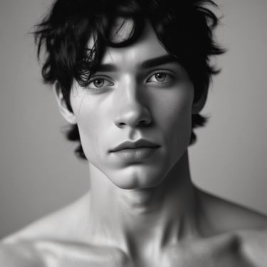 woman wearing black crew-neck shirt