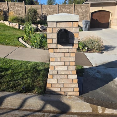 new brick mailbox