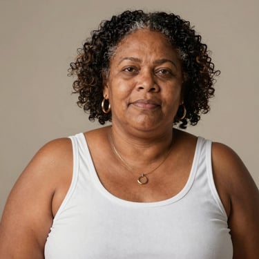 Smiling middle-aged woman showing thumbs up after successful orthopedic treatment.
