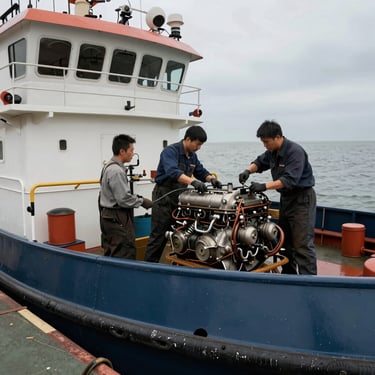 Sparepart alat berat untuk kapal marine