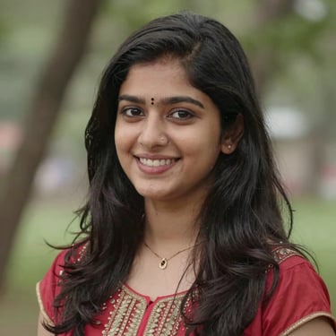 A smiling woman with freshly styled hair sitting comfortably in the salon chair.
