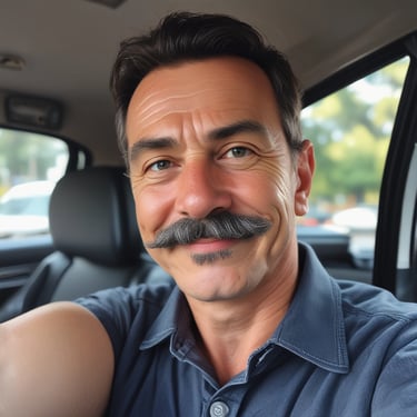 A happy customer smiling after a consultation with Maria da Luz.