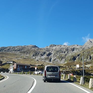 The 2,164-metre summit of the Grimsel Pass