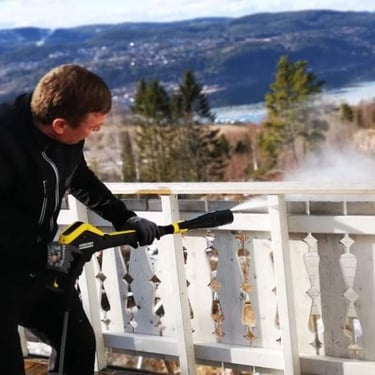 Profesjonell fasadevask utført på bolig i Oslo