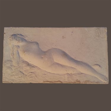 Armand Petersen - Femme alongée - Plaque