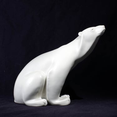 Armand Petersen - Ours tête levée - manufacture Bing et Grondahl