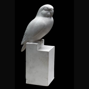 Armand Petersen - Perruche sur perchoir cubique - Edition Sèvres