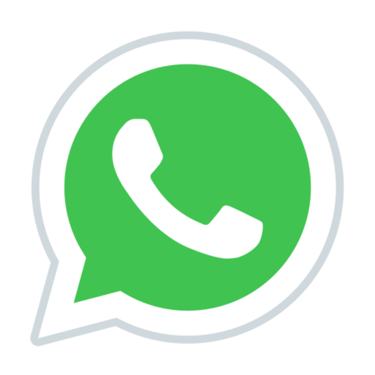 WhatsApp messenger app icon featuring a white telephone handset inside a green speech bubble