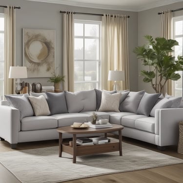 Bright living room with modern inventory