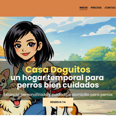 Página de inicio casa doguitos