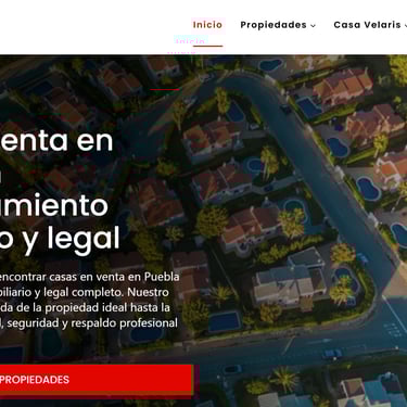 Pagina de inicio Casa Velaris