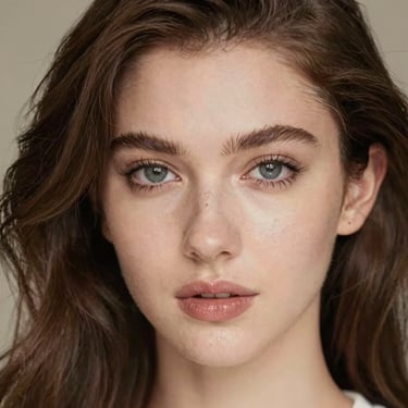 Close-up of a woman gently applying serum to her radiant skin in soft natural light.