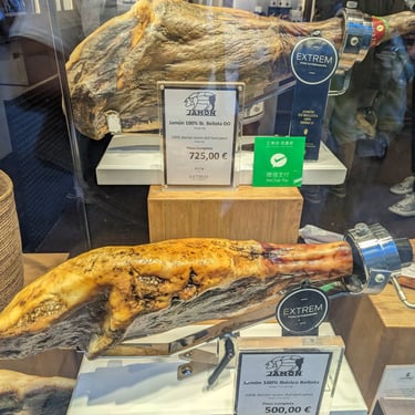 Jamon Iberico in Madrid, Spain