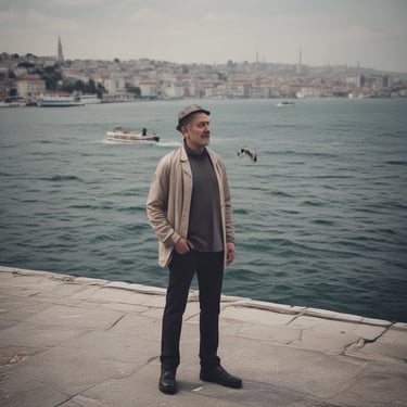 man standing near balcony