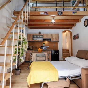 divano letto aperto