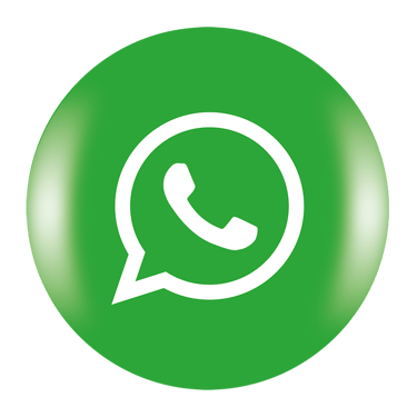 Green WhatsApp icon button with a white telephone handset inside a chat bubble.