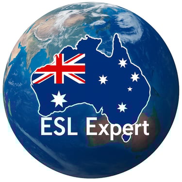 ESL Expert brand logo featuring the Australian flag