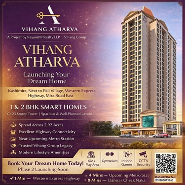 VIHANG ATHARVA MIRA ROAD EAST, VIHANG AHEAD, ATHARVA, WESTERN EXPRESS HIGHWAY, NEAR PALI VILLAGE RESORT, MIRA ROAD EAST
