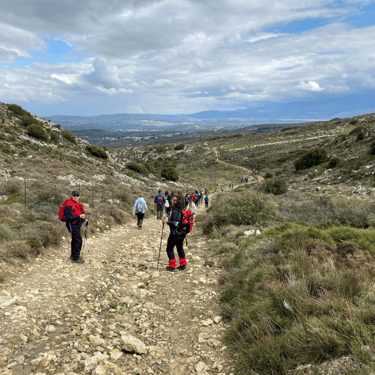Hiking through the stunning mountain landscapes and nature of Crete