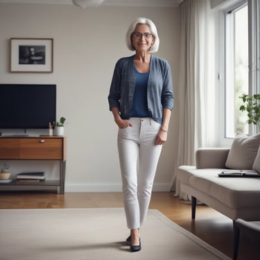 A warm, inviting photo of a woman smiling gently, symbolizing newfound relationship clarity.